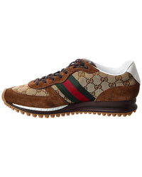 Gucci Gucci Re-Motion Gg Canvas & Suede Sneaker