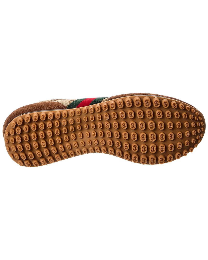 Gucci Gucci Re-Motion Gg Canvas & Suede Sneaker