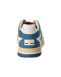 Gucci Gucci Re-Web Gg Denim & Leather Sneaker