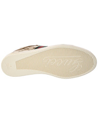 Gucci Gucci Stretch Low Top Gg Canvas & Leather Sneaker