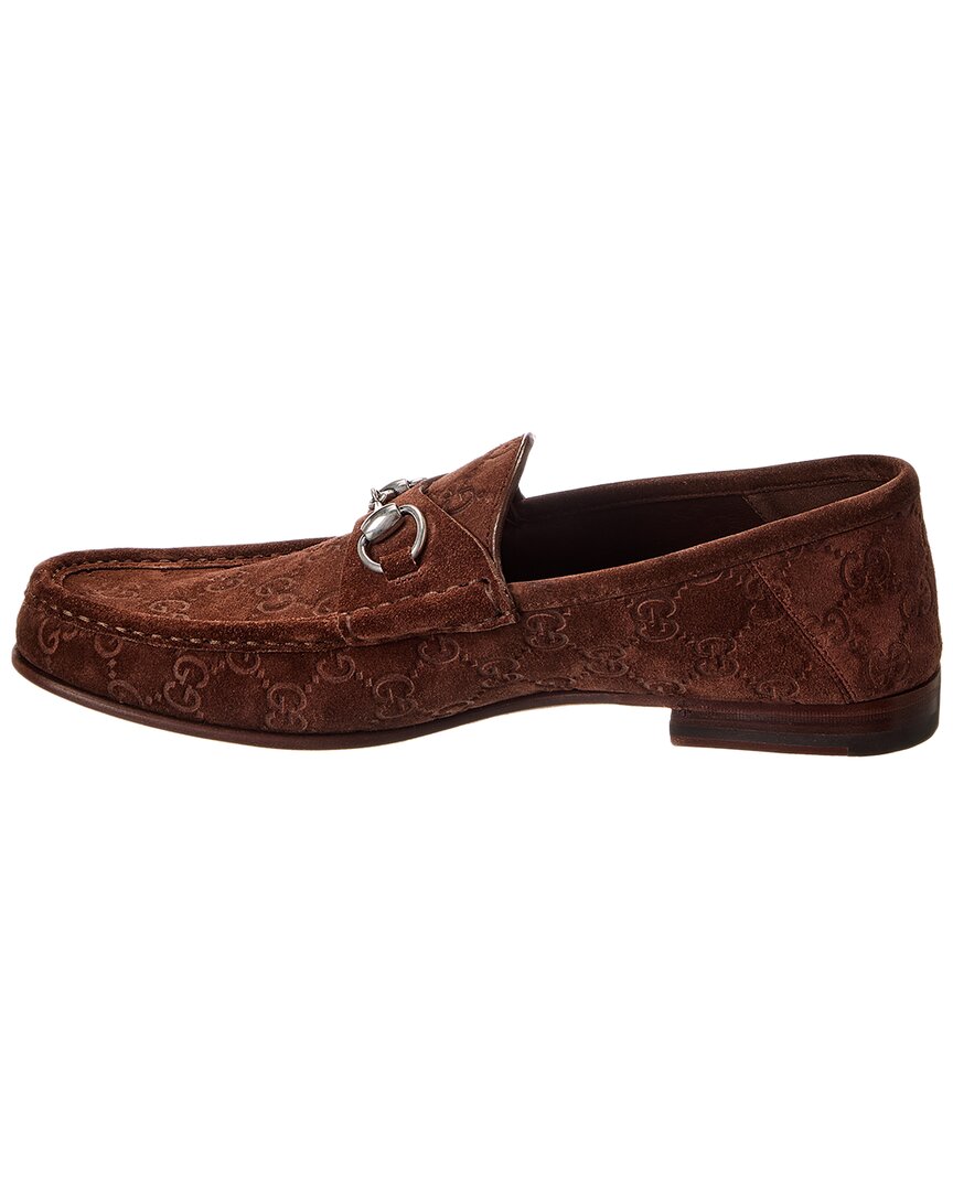 Gucci Horsebit 1953 Gg Suede Loafer