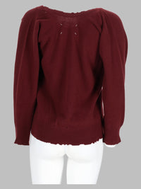 Maison Margiela Women Maglia In Lana Effetto Usurato