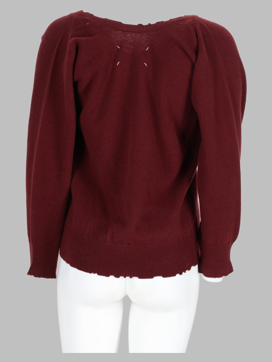 Maison Margiela Women Maglia In Lana Effetto Usurato
