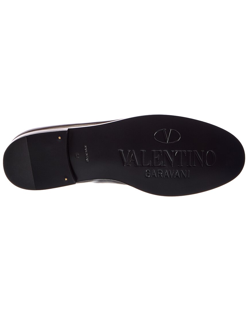 Valentino Valentino Vlogo Chain Leather Loafer