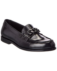 Valentino Valentino Vlogo Chain Leather Loafer