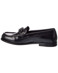 Valentino Valentino Vlogo Chain Leather Loafer