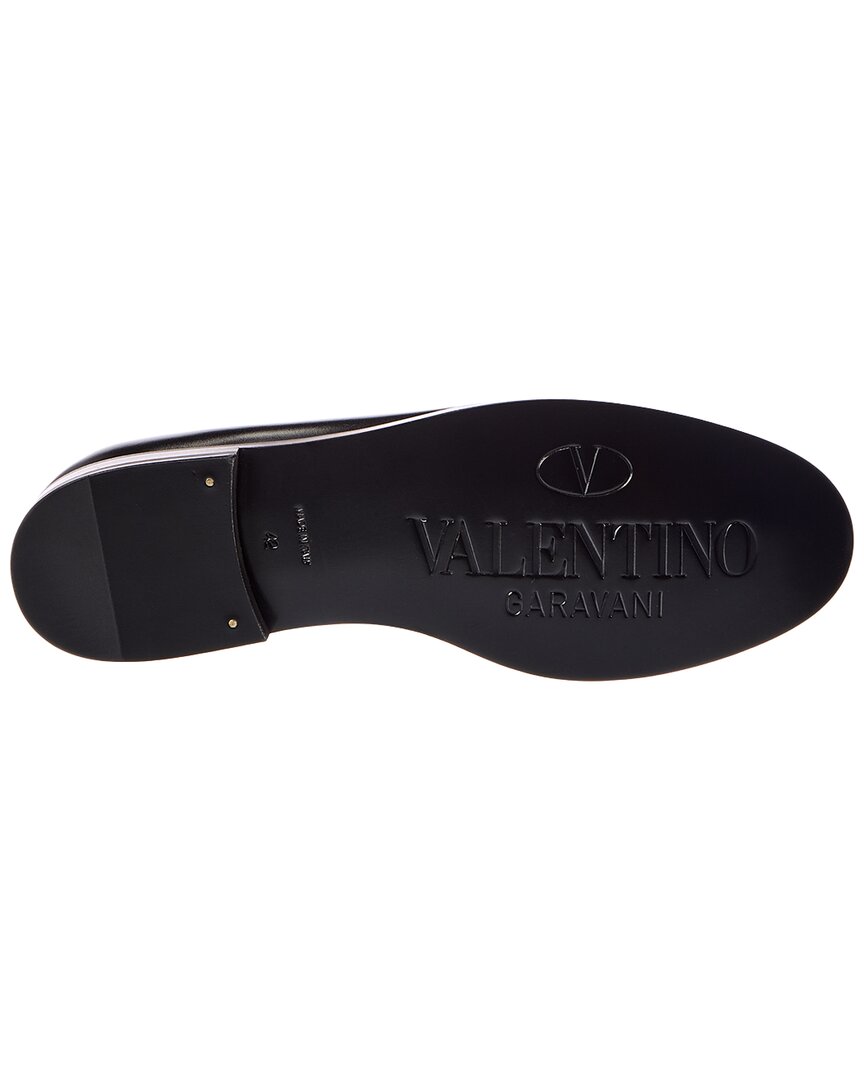 Valentino Valentino Vlogo Chain Leather Loafer