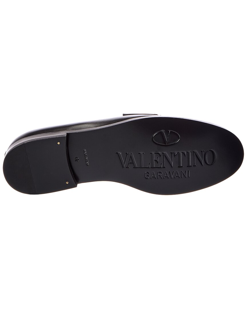 Valentino Valentino Vlogo Chain Leather Loafer