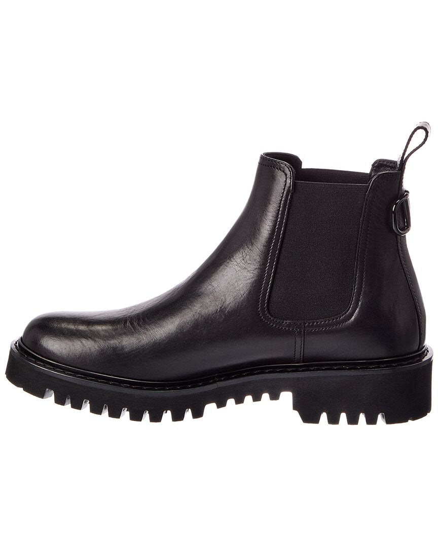 Valentino Valentino Beatle Lacquered Vlogo Leather Boot