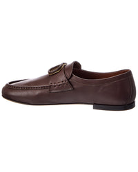Valentino Valentino Vlogo Leather Loafer