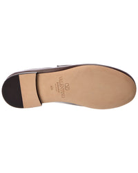 Valentino Valentino Vlogo Leather Loafer