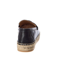 Valentino Valentino Vlogo Leather Espadrille