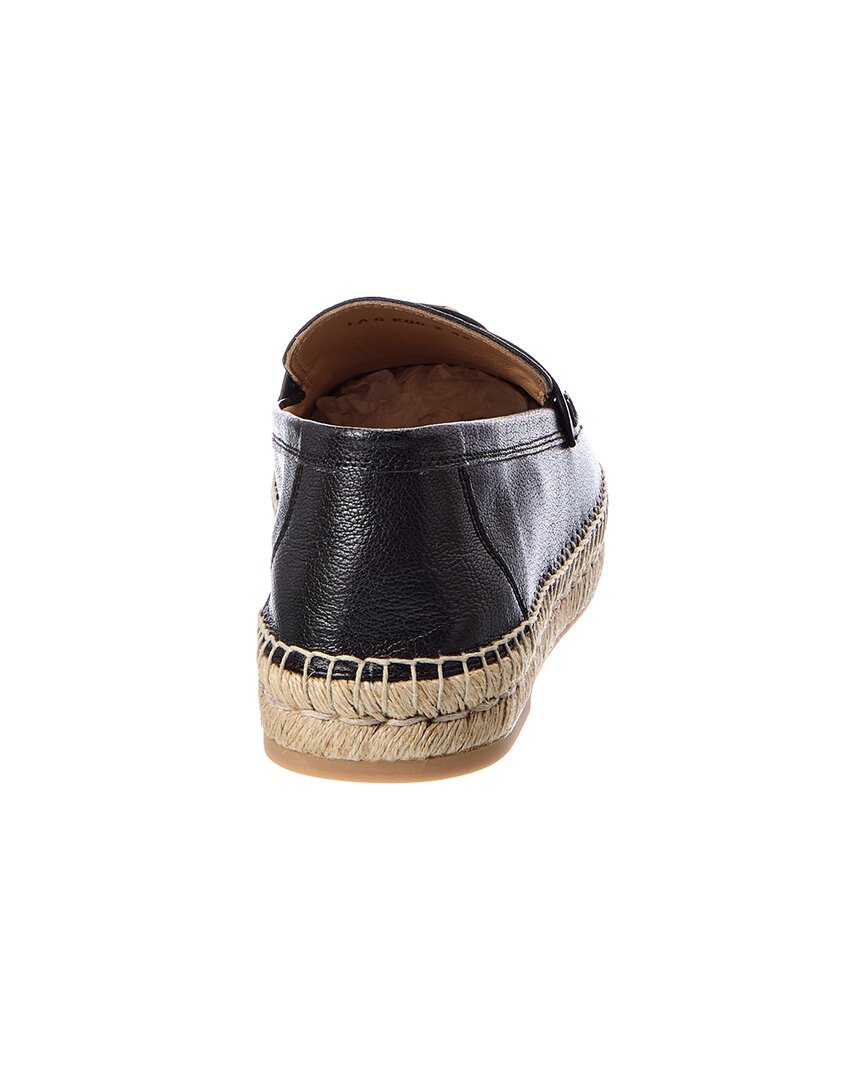 Valentino Valentino Vlogo Leather Espadrille