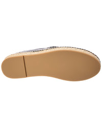 Valentino Valentino Vlogo Leather Espadrille