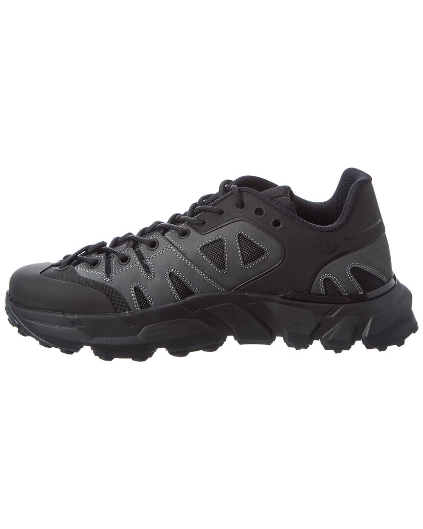 Moncler Silencio Leather-Trim Sneaker
