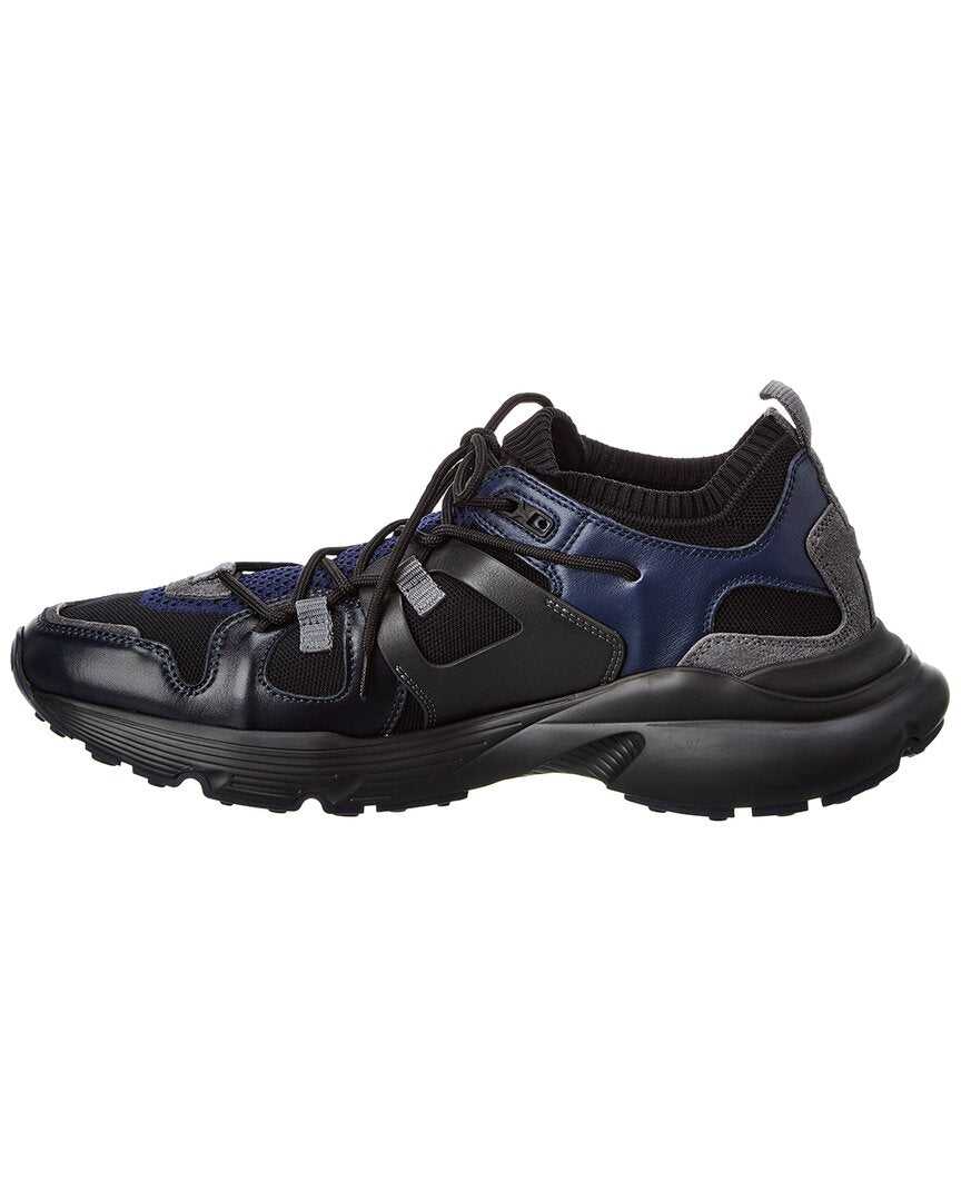TOD's Tods Leather & Knit Sneaker