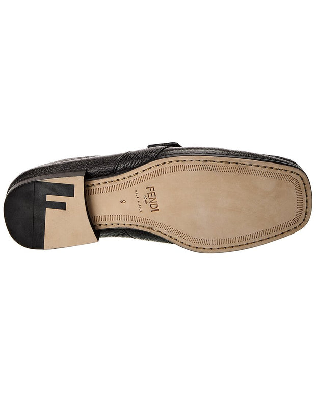 Fendi Ff Leather Loafer