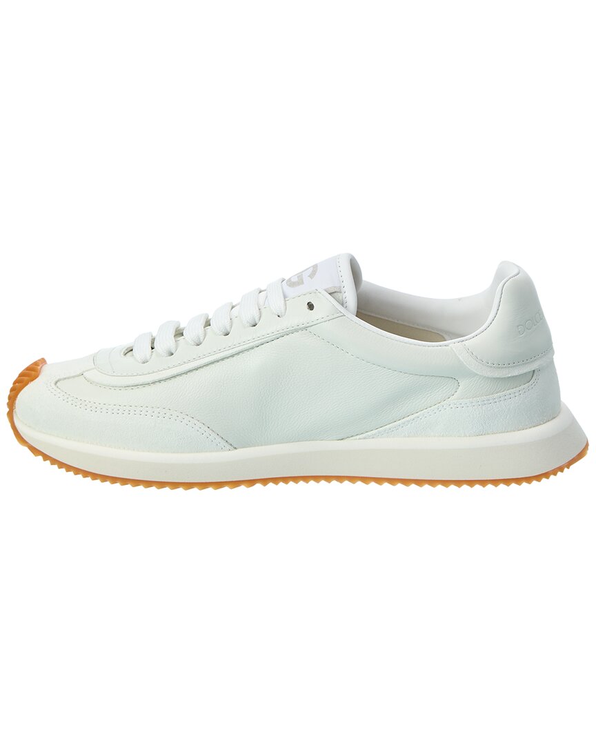 Dolce & Gabbana Cushion Leather & Suede Sneaker