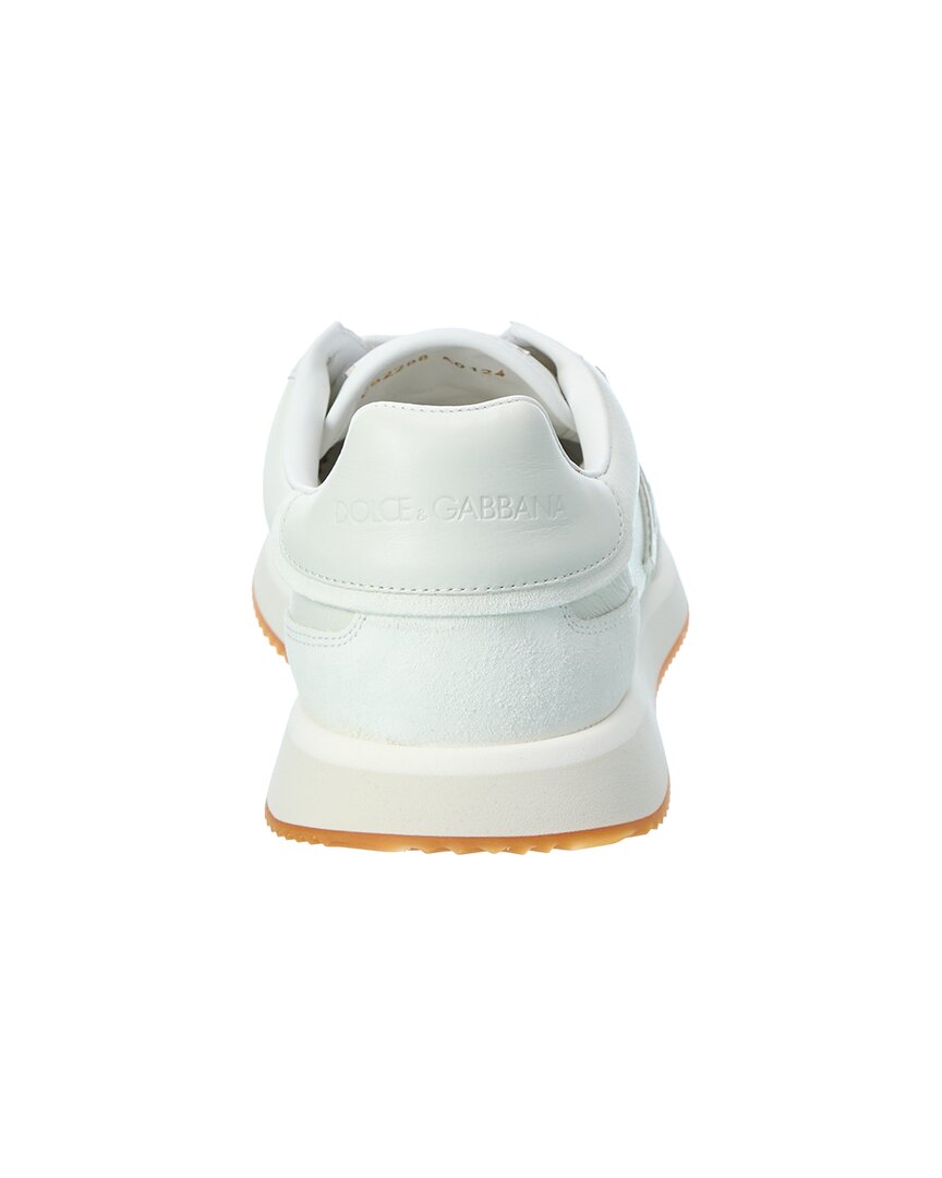 Dolce & Gabbana Cushion Leather & Suede Sneaker