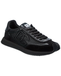 Dolce & Gabbana Cushion Leather & Suede Sneaker