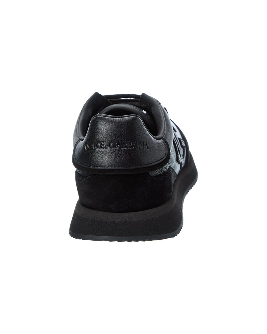 Dolce & Gabbana Cushion Leather & Suede Sneaker
