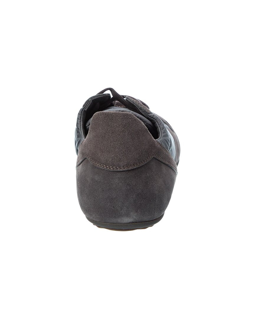 Rick Owens Minimal Nylon & Suede Sneaker