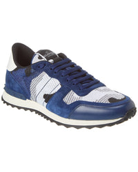 Valentino Valentino Knit & Suede Sneaker
