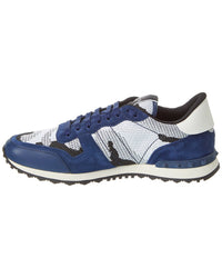 Valentino Valentino Knit & Suede Sneaker