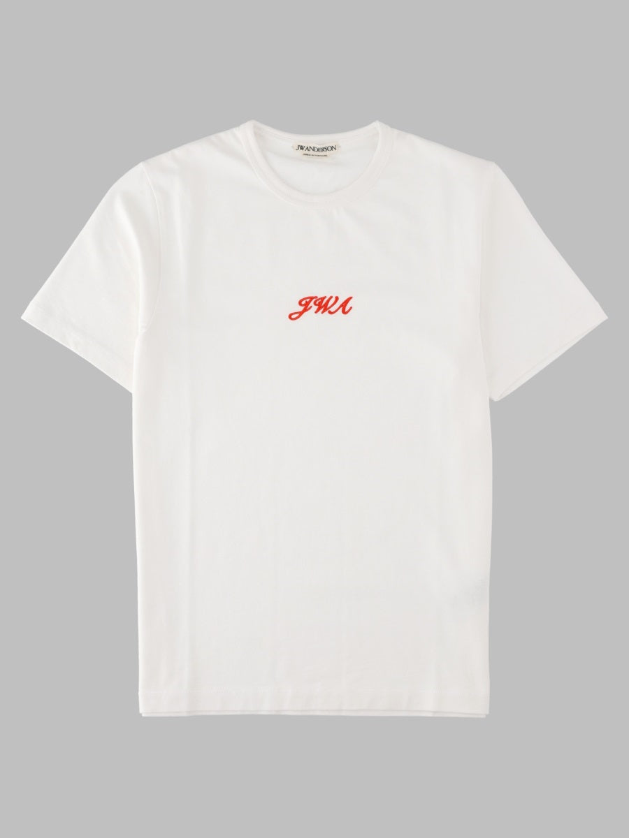 Jw Anderson Women T-Shirt In Cotone Con Logo Ricamato
