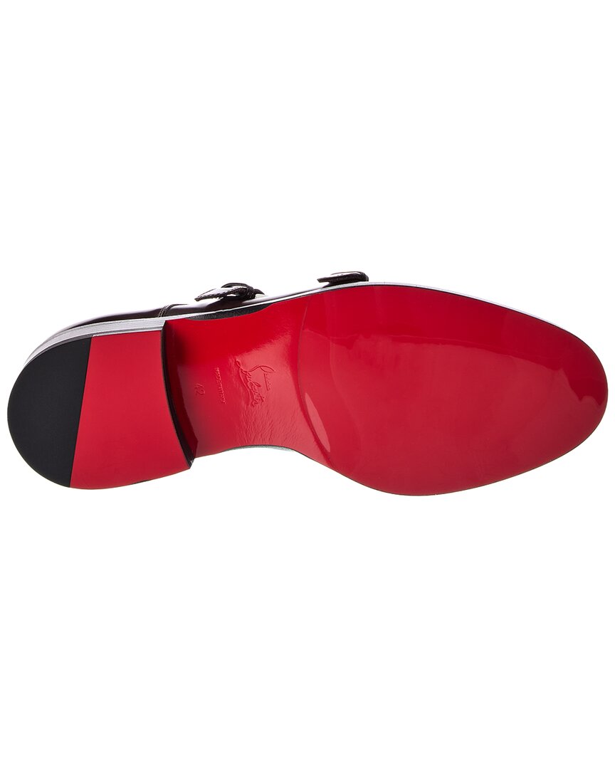 Christian Louboutin Moustachou Monk Leather Loafer