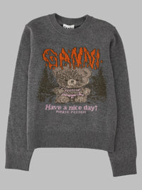 Ganni Women Maglia "Teddy Forest"