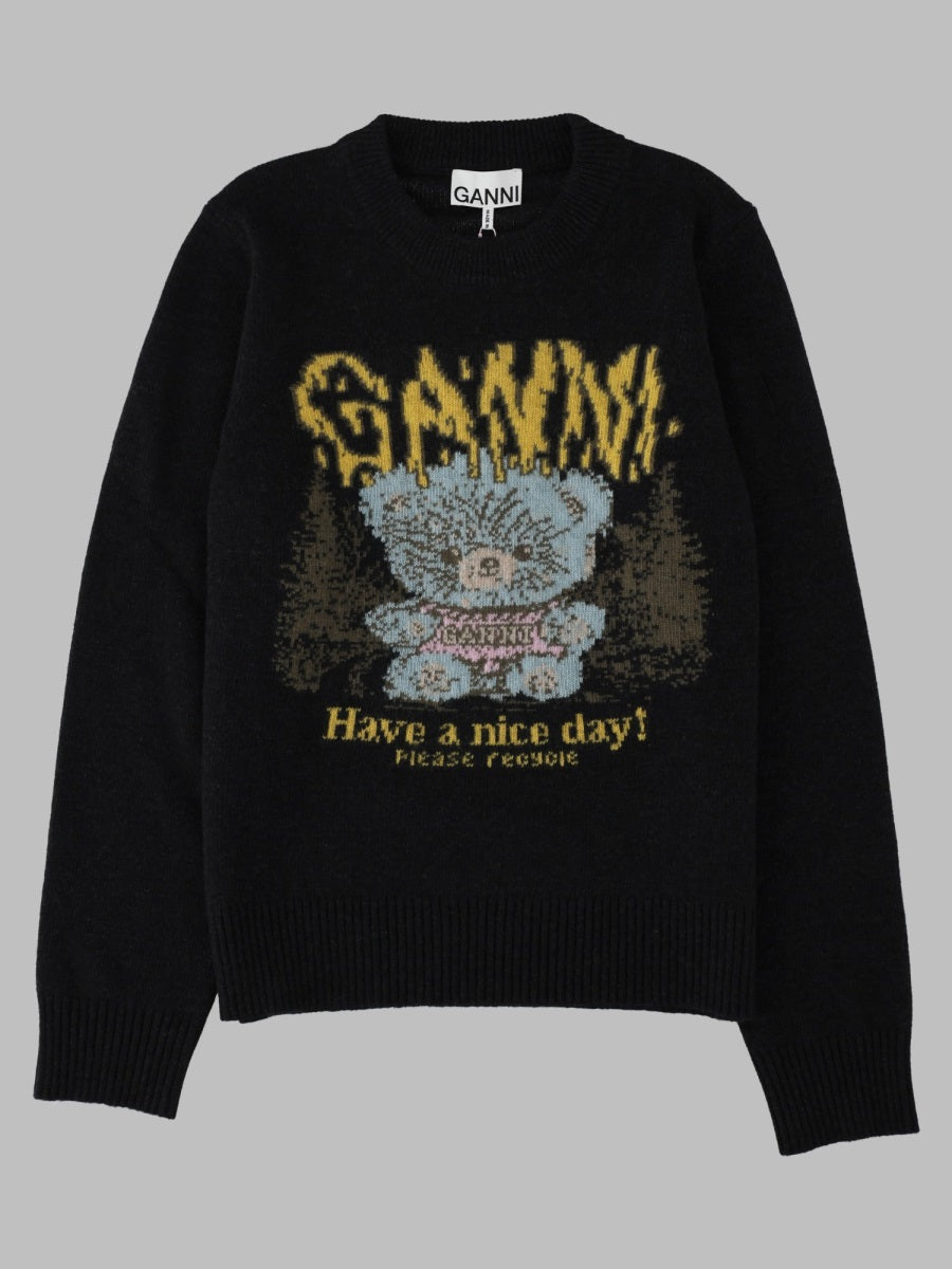 Ganni Women Maglia "Teddy Forest"