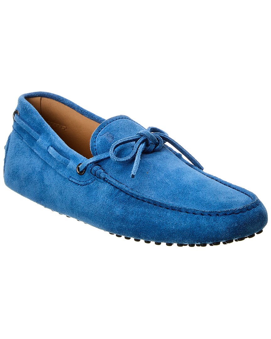 Tod’S New Gommini Suede Loafer Blue 6