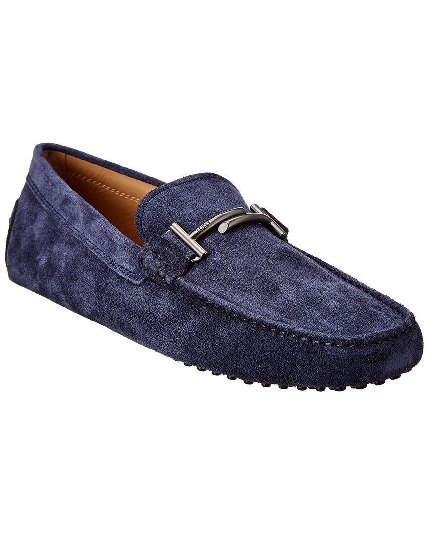 Tod’S Gommino Suede Loafer Blue