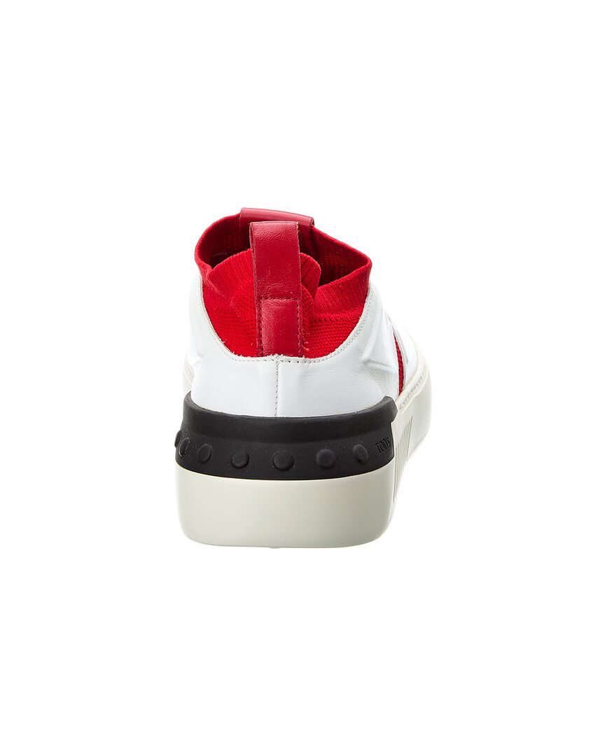 Tod’S X No_Code Knit & Leather Sneaker