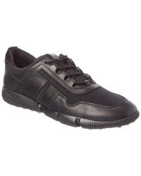 TOD's Tod’S Canvas & Leather Sneaker, 7.5, Black