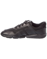 TOD's Tod’S Canvas & Leather Sneaker, 7.5, Black