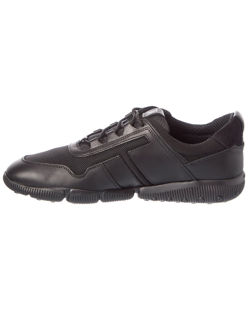 TOD's Tod’S Canvas & Leather Sneaker, 7.5, Black