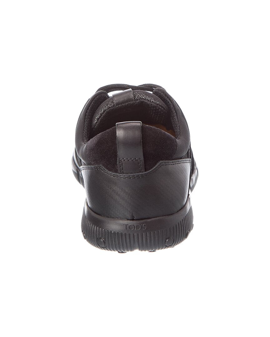 TOD's Tod’S Canvas & Leather Sneaker, 7.5, Black