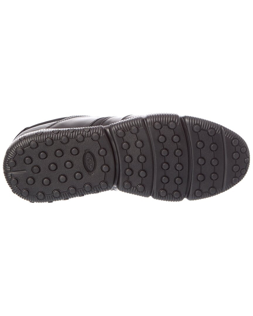 TOD's Tod’S Canvas & Leather Sneaker, 7.5, Black