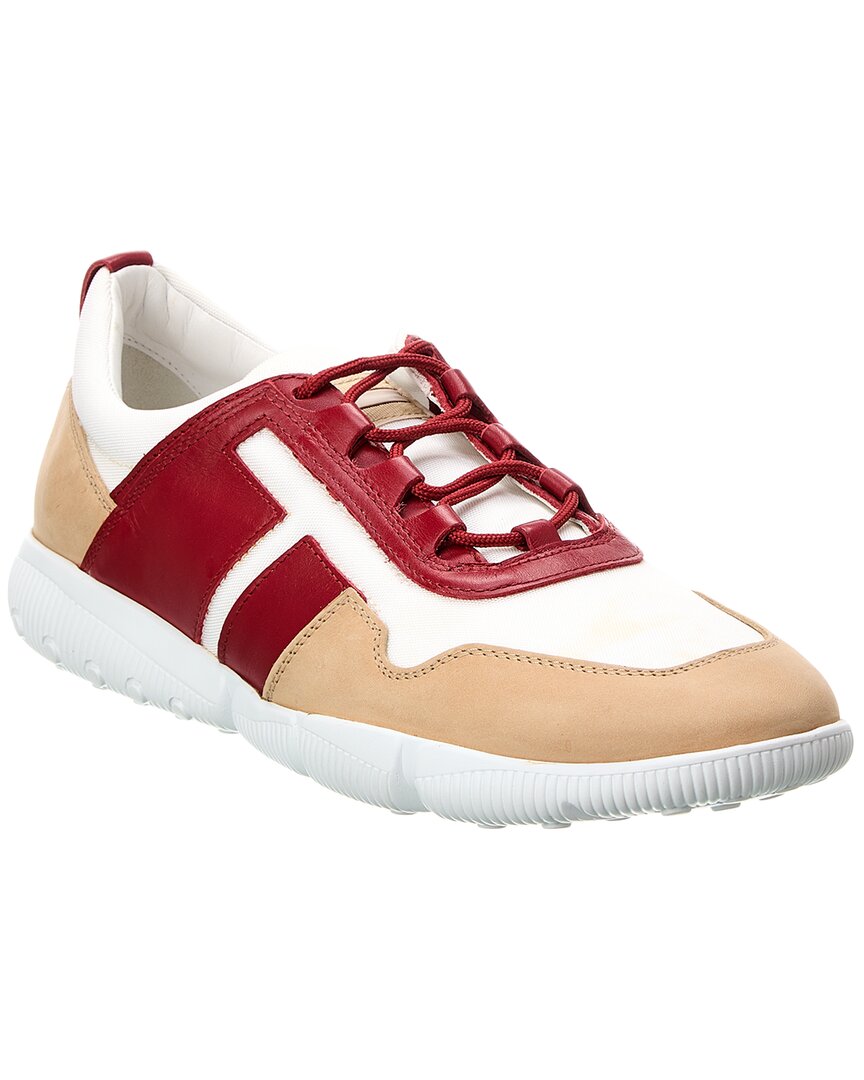 Tod’S All Competition Canvas & Leather Sneaker Red