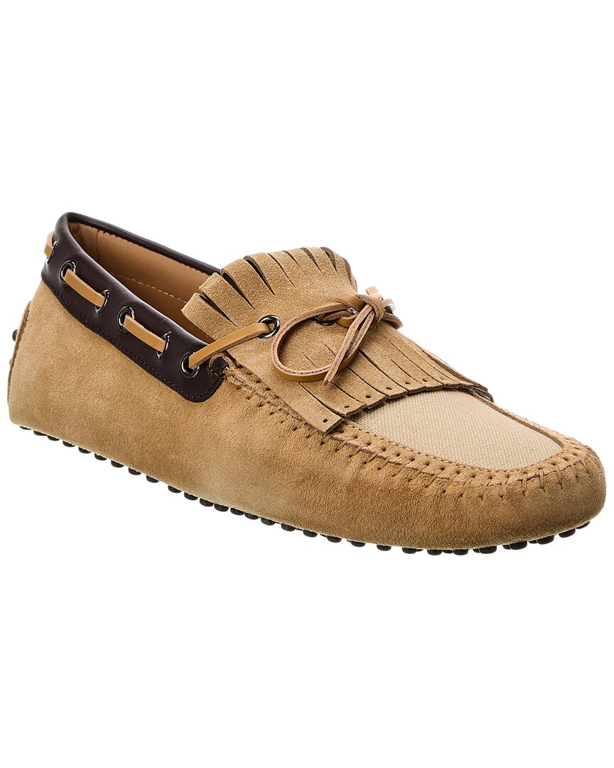 Tod’S Canvas & Suede Loafer