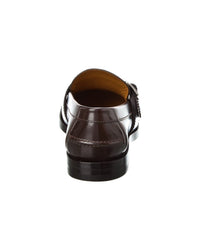 Gucci Gucci Gg Buckle Gg Supreme Canvas & Leather Loafer