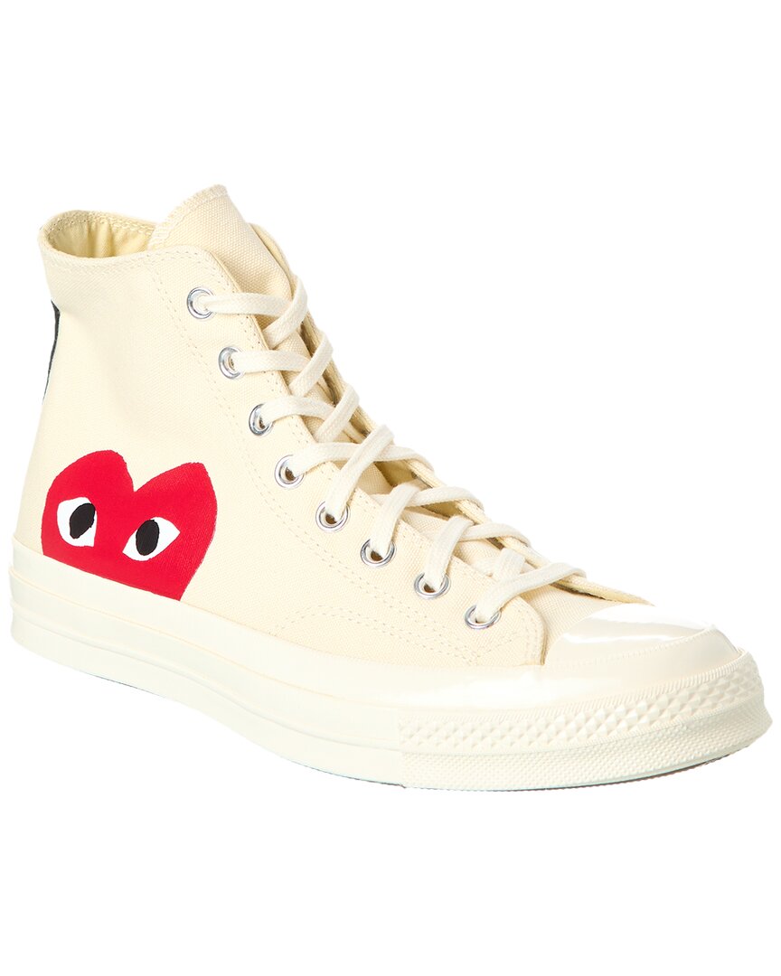 Converse X Comme Des Garçons Play Canvas High-Top Sneaker White 8.5