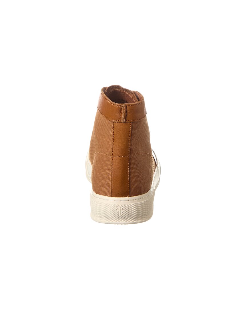 Frye Hoyt Mid Lace Leather Sneaker, 9.5, Brown