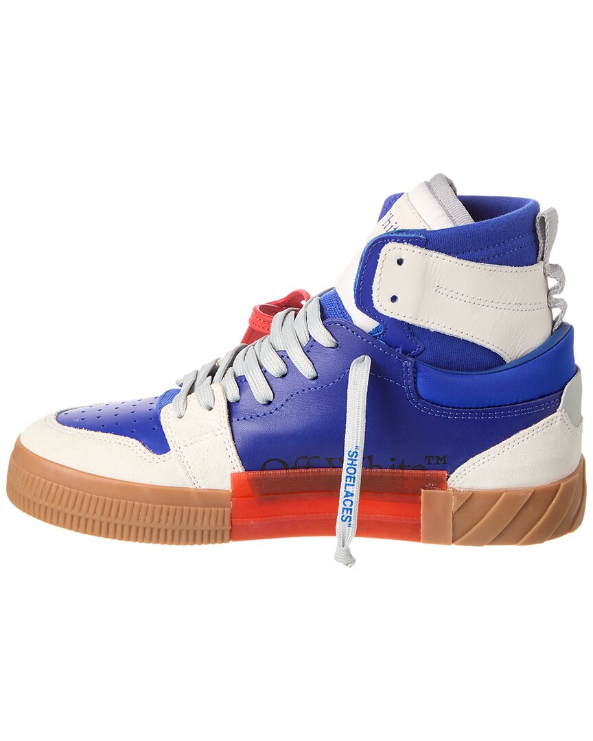 off white blue and orange sneakers