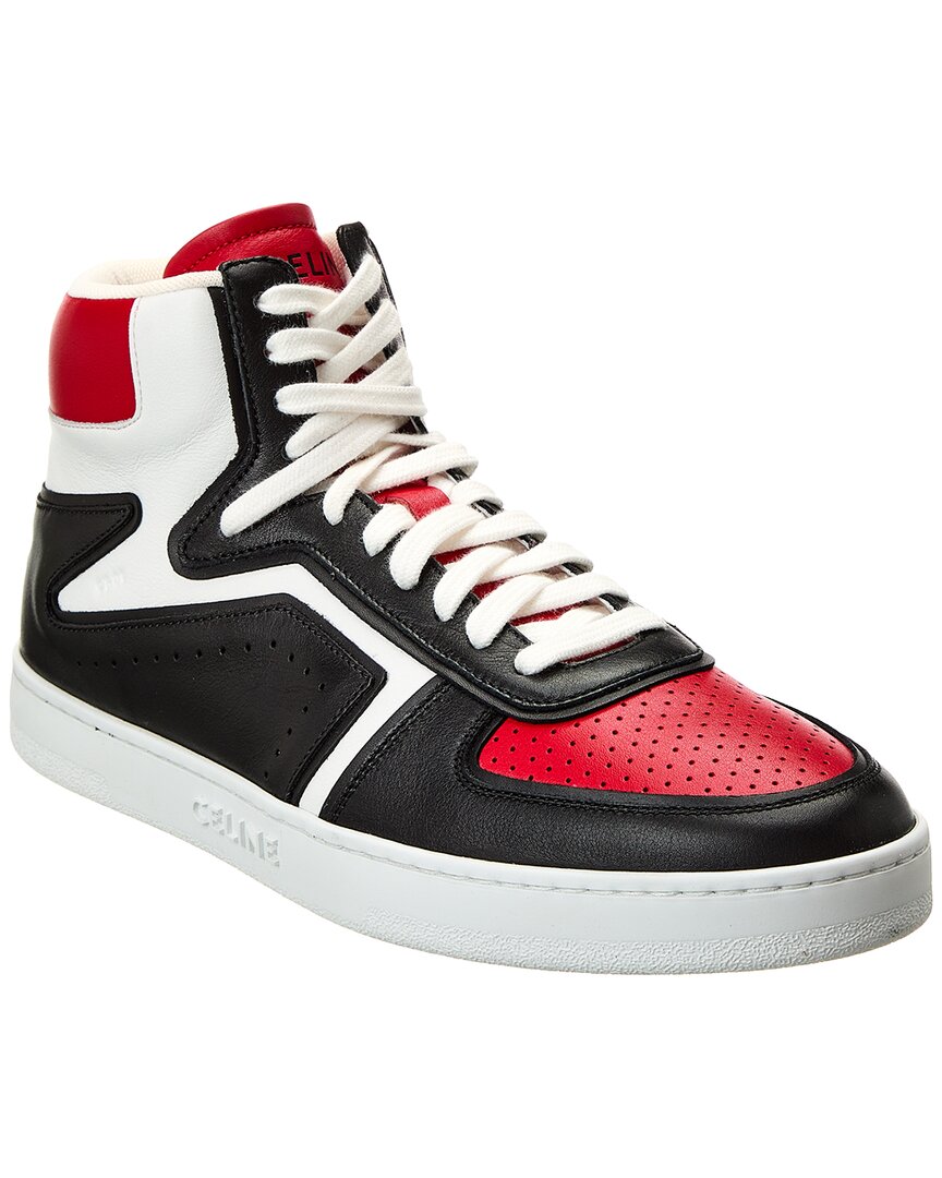 Celine Z Leather High-Top Sneaker 40 Black