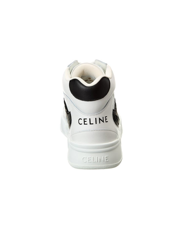 Celine Ct-06 Leather High-Top Sneaker