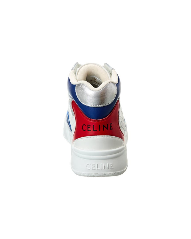 Celine Ct-06 Leather High-Top Sneaker