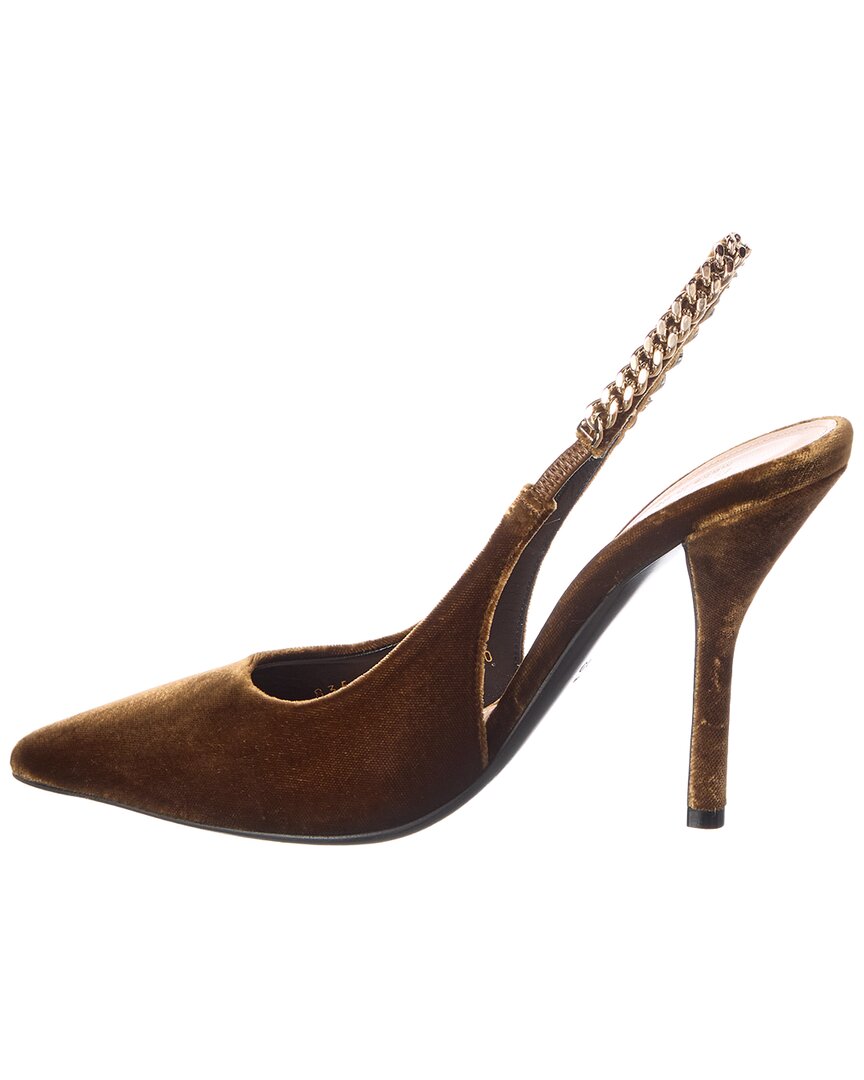 Gucci Gucci Signoria 100 Velvet Slingback Pump